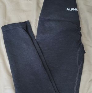 Small Alphalete Amplify Black Marl Leggings